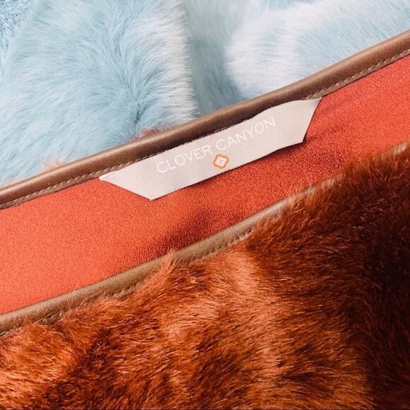 Clover Canyon Sweater Soft Faux Fur Color Block - Picture 8 of 8